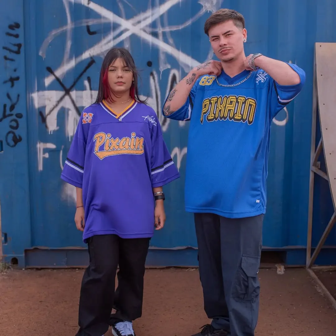 Camiseta Pixain futebol americano azul