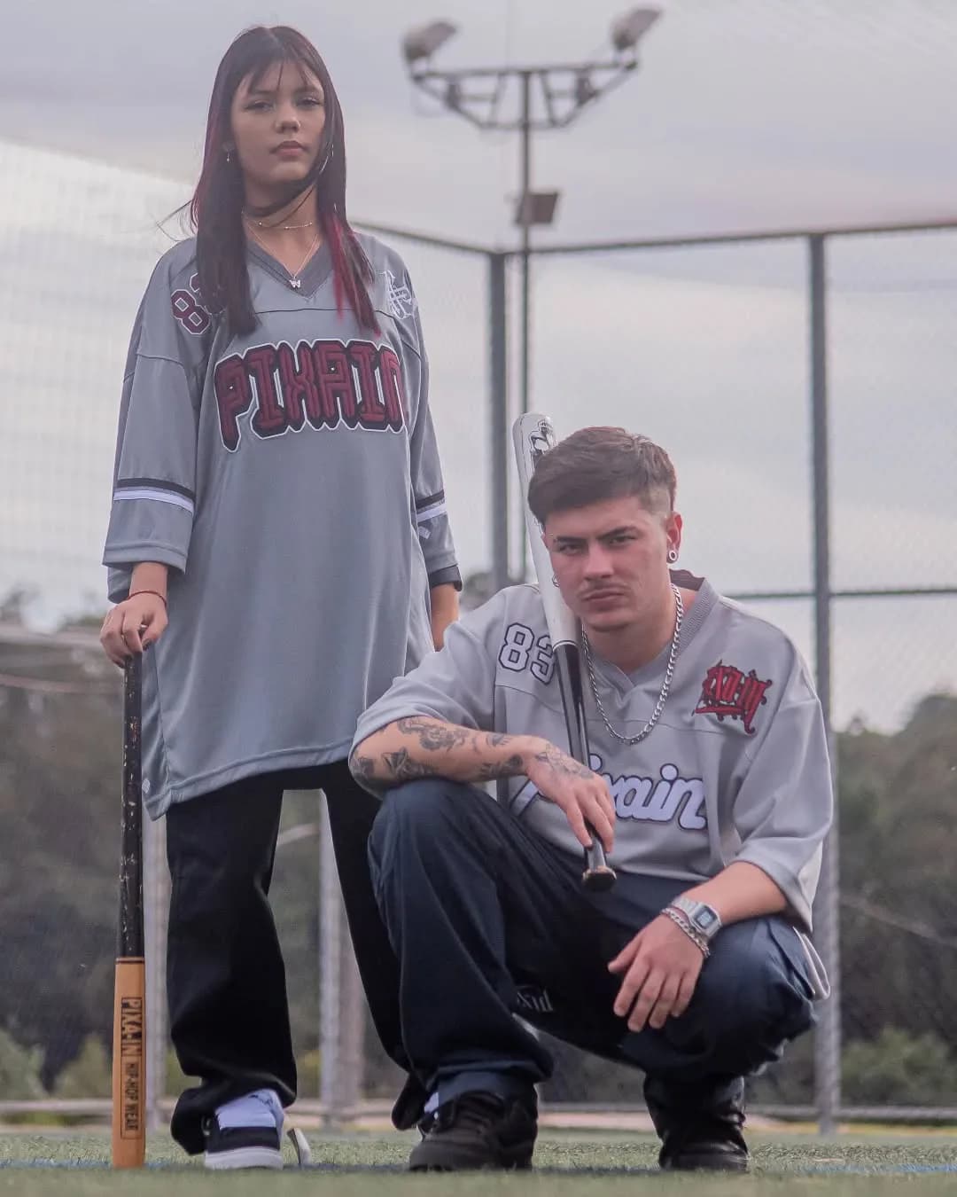 Camiseta Pixain futebol americano cinza